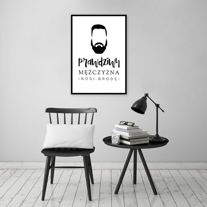 plakat prawdziwy mężczyzna