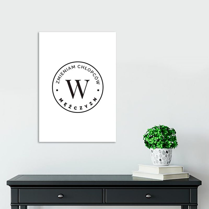 plakat typograficzny dla barberów