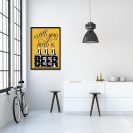 plakat all you need is beer