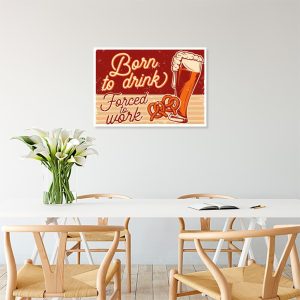plakat na ścianę z piwem