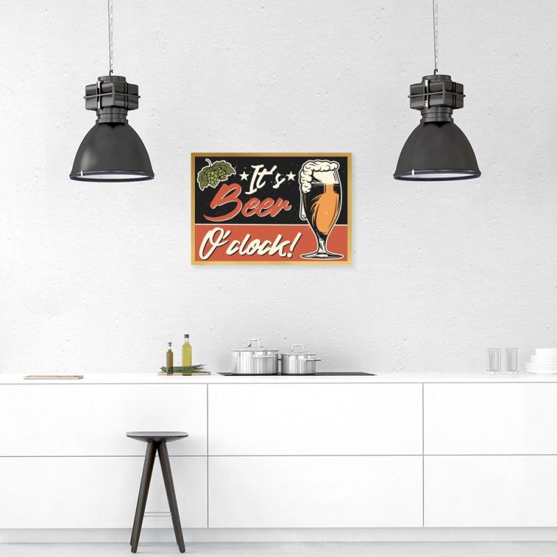 plakat retro z piwem plakat piwo