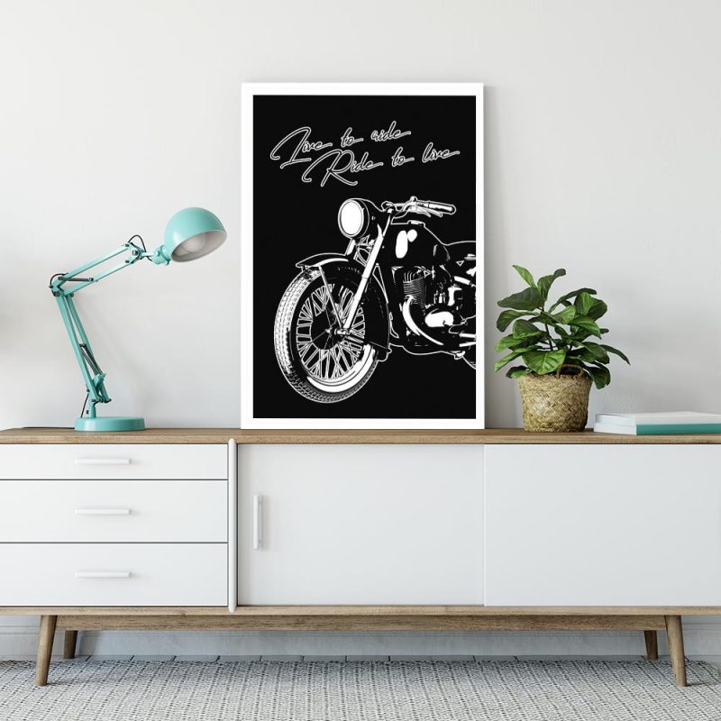 plakat live to ride ride to live