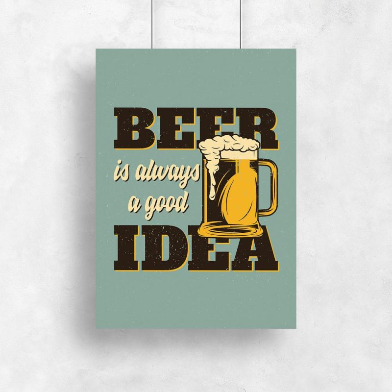plakat piwo to zawsze dobry pomysł