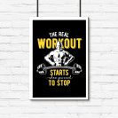 plakat the real workout
