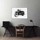 plakat radziecki motocykl