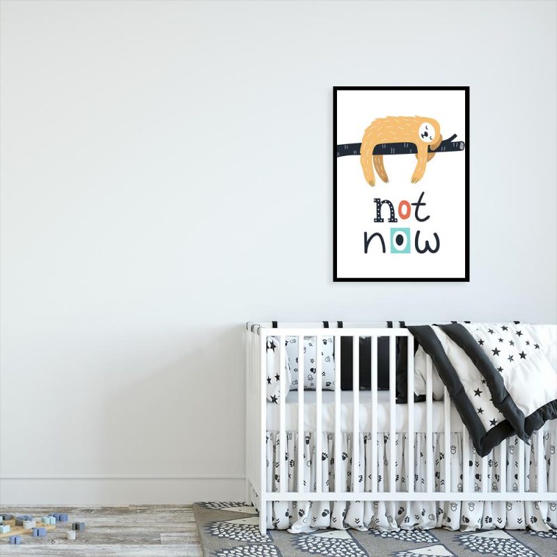 plakat- śpiący lemur