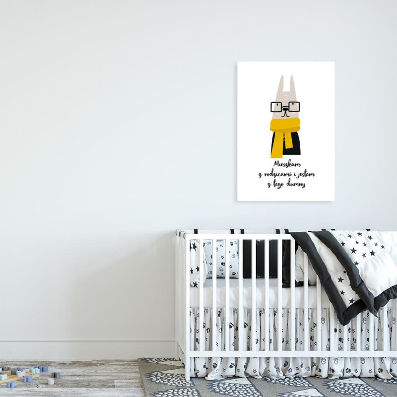 plakat na prezent mieszkam z rodzicami i...