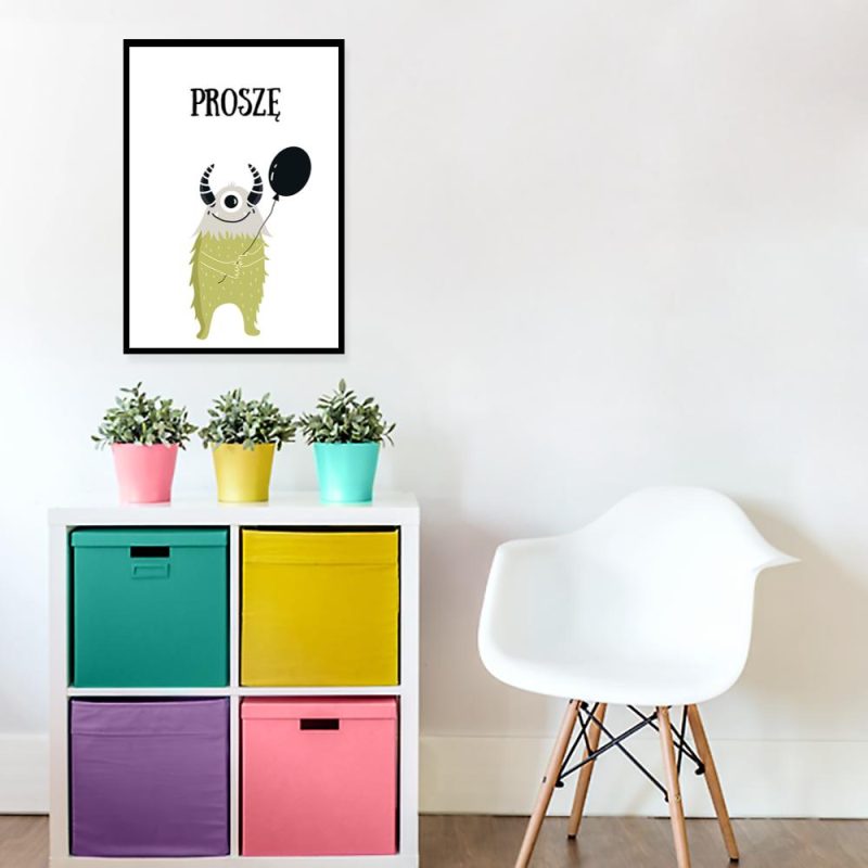 plakat z proszę proszę jako motyw plakatu