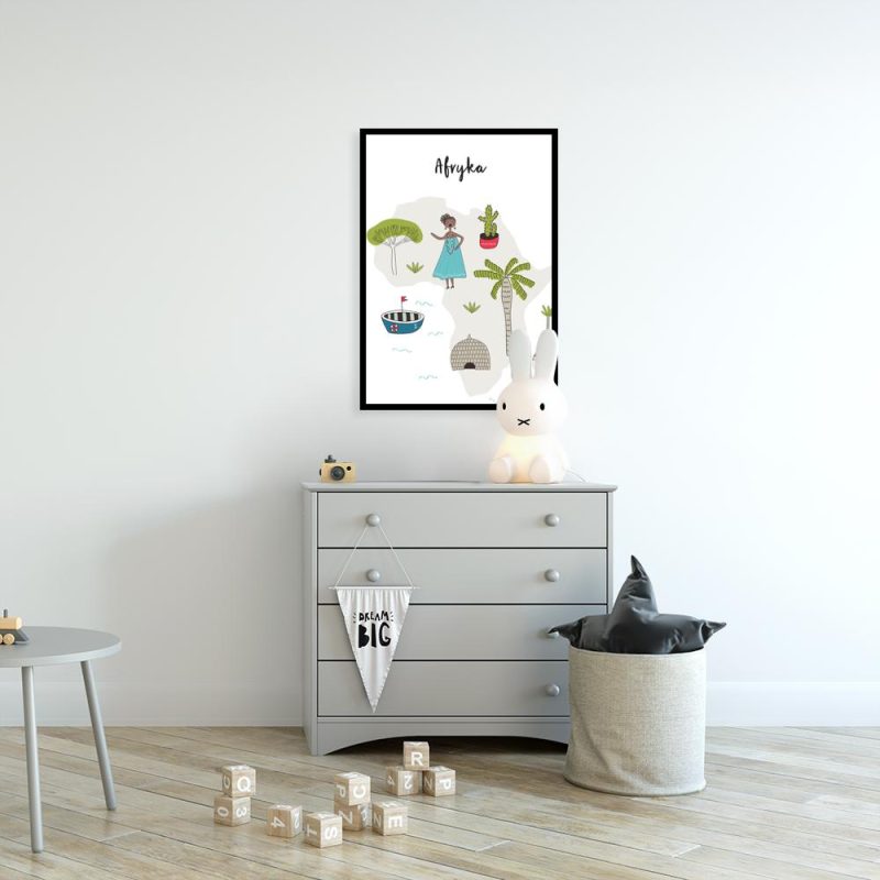 plakat z motywem Afryki kolorowa Afryka jako plakat