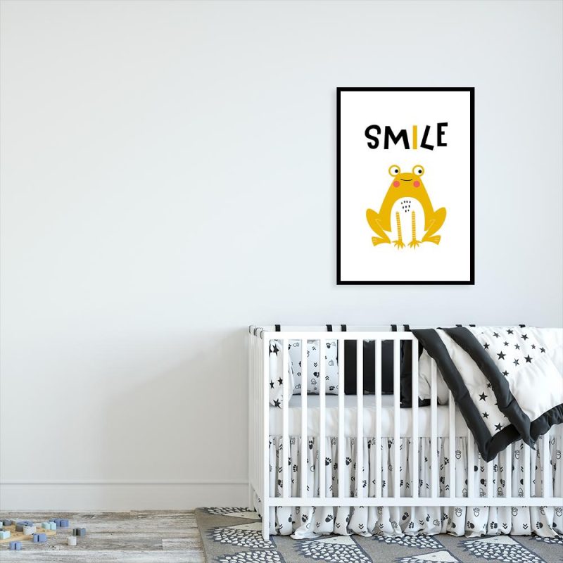 plakat smile i żaba