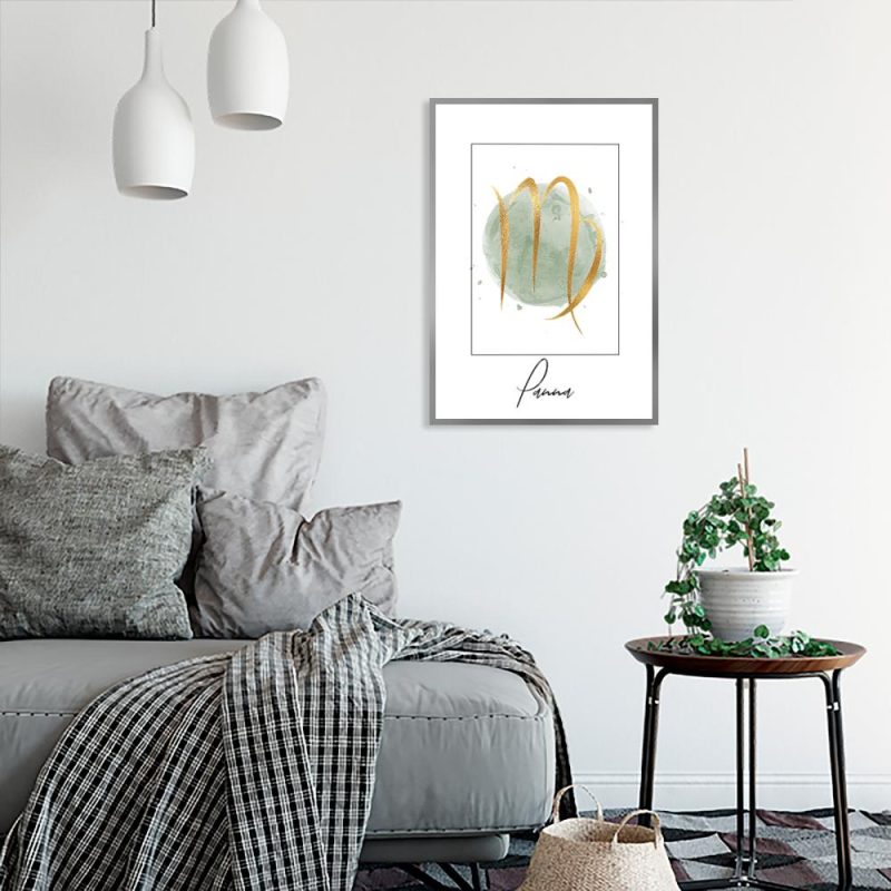 plakat z motywem panny
