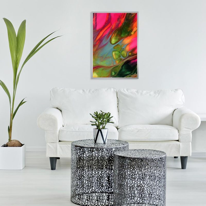abstrakcyjny plakat nad kanapę do salonu plakat nad kanapę do salonu z motywem plam