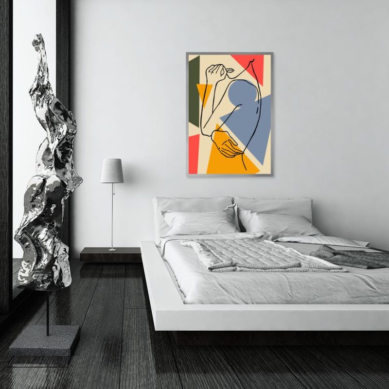 plakat nad łóżko do sypialni z kobietą plakat sypialniany z kobiecym motywem