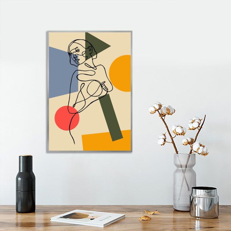 figury jako motyw plakatu plakat z figurami geometrycznymi