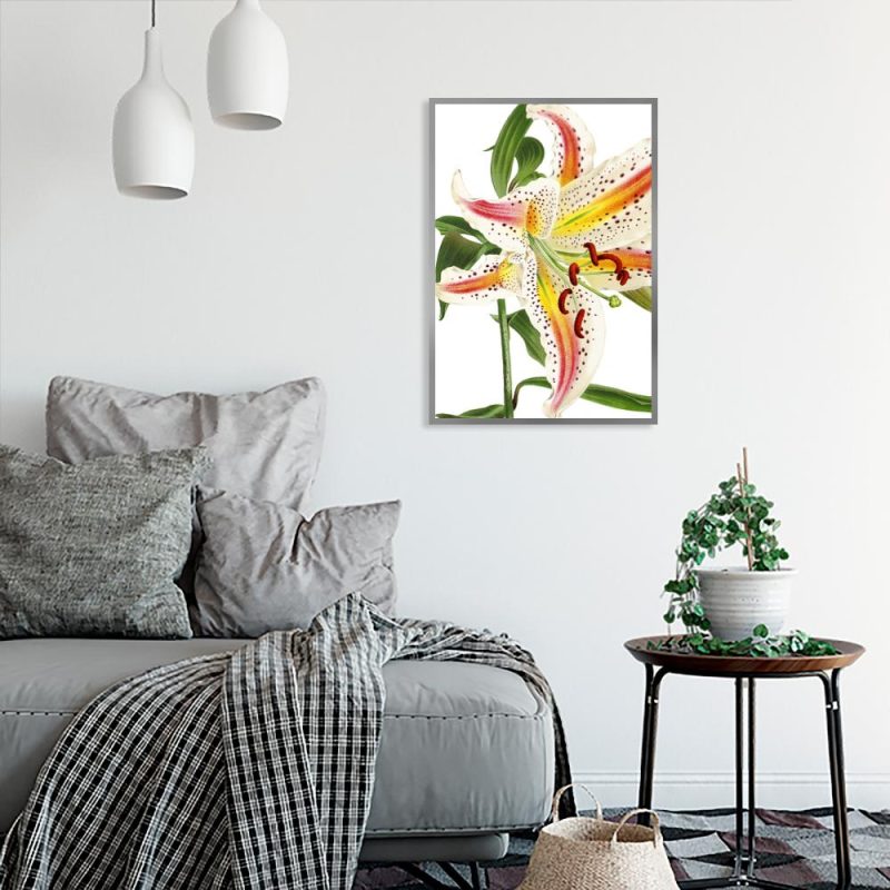 plakat salonowy z kwitnącym kwiatem