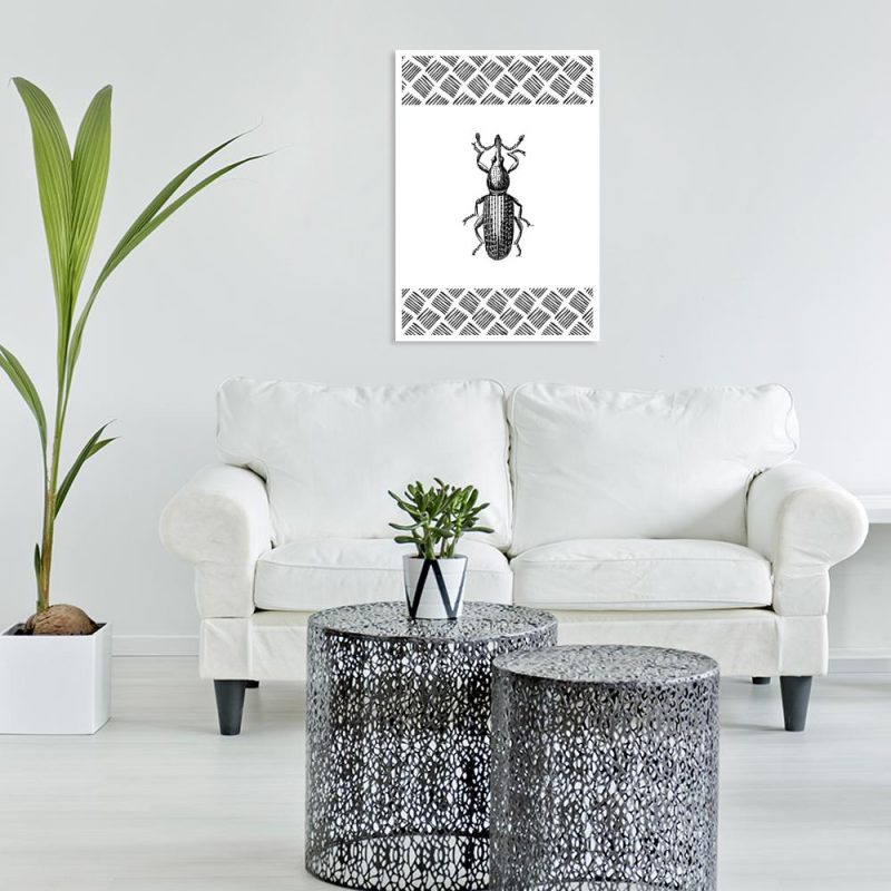 biało-czarny plakat dekoracja czarno-biała