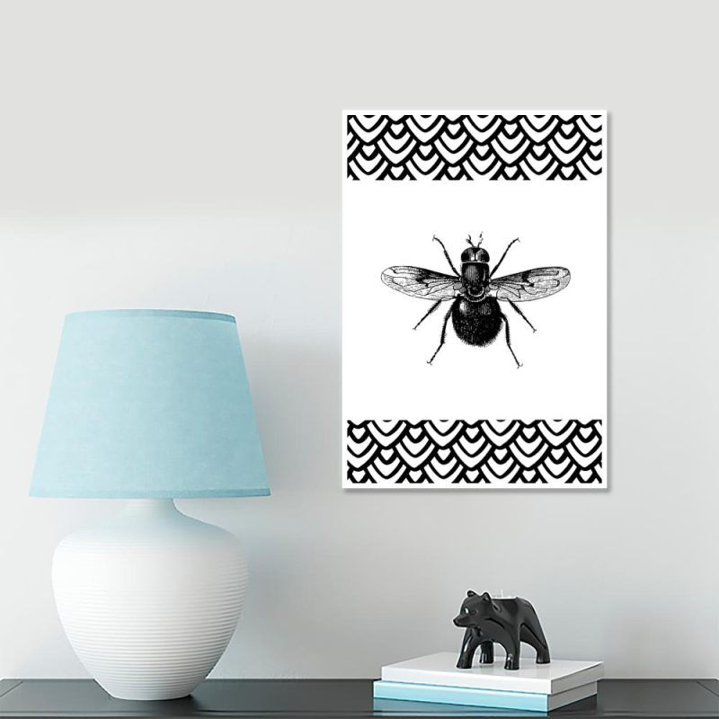 mucha jako dekoracja plakat z muchą