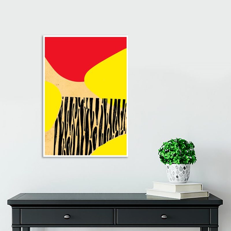 czarna zeberka plakat z motywem zeberki