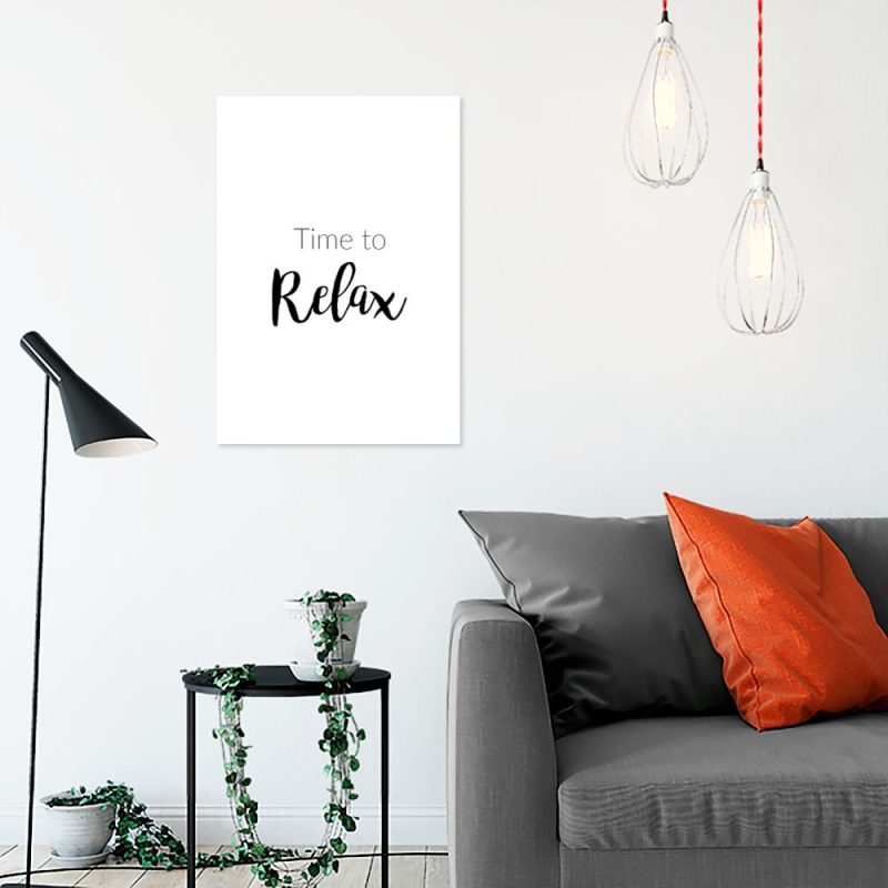 plakat typograficzny czarno-biały plakat z napisem