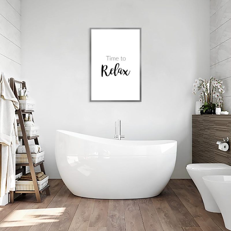 plakat z motywem napisu plakat time to relax