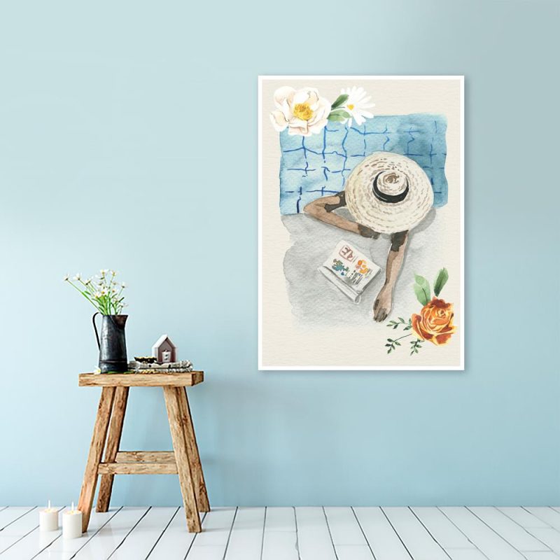 plakat boho z kobietą