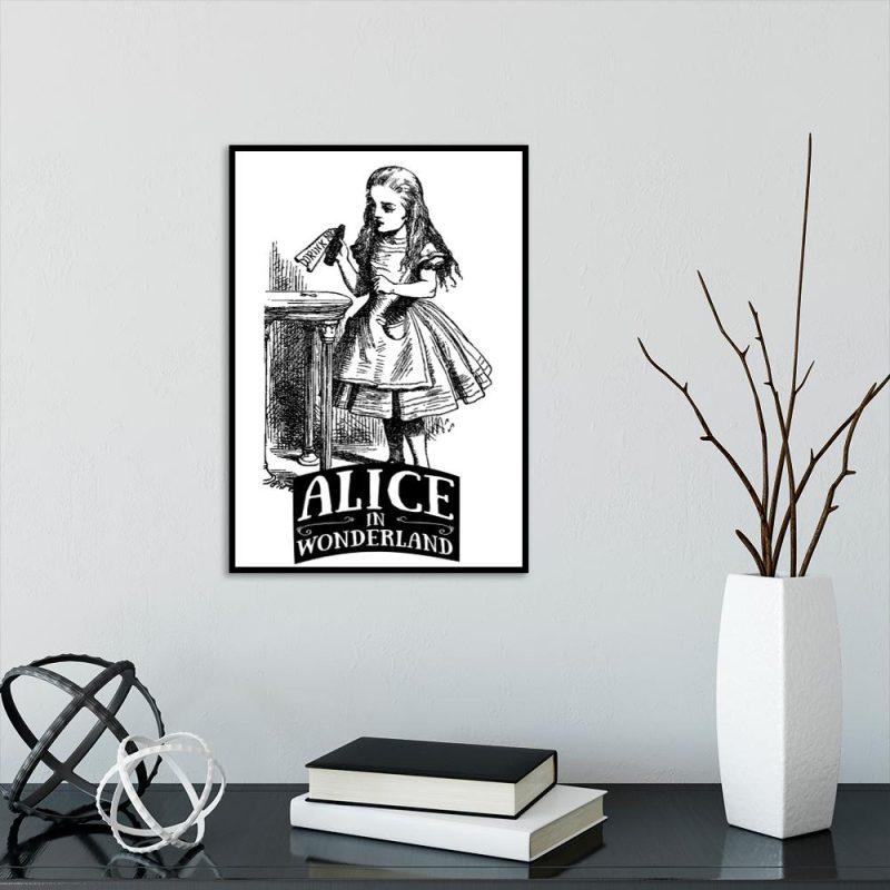 plakat ilustracja alicja w krainie czarów plakat z motywem alicji w krainie czarów