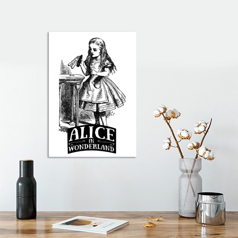 plakat baśń plakat czarno-biały