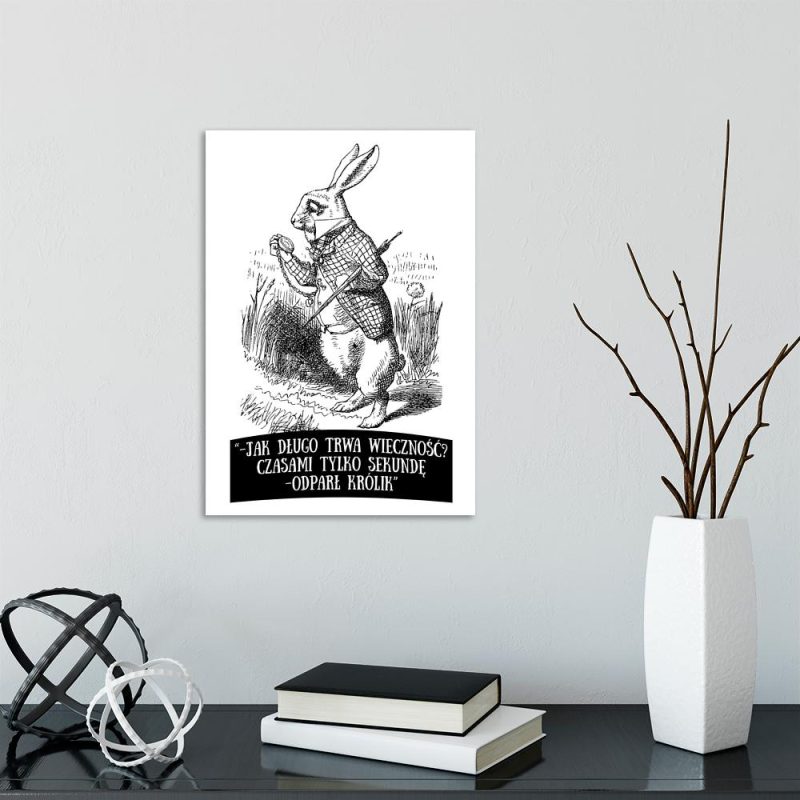 plakat ile czasu trwa wieczność plakat królik