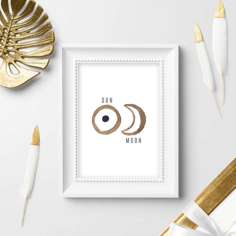 plakat minimalistyczny plakat astronomia