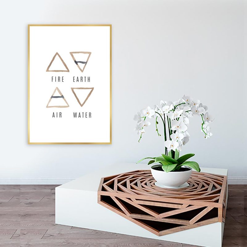 plakat z symbolami plakat beżowe symbole