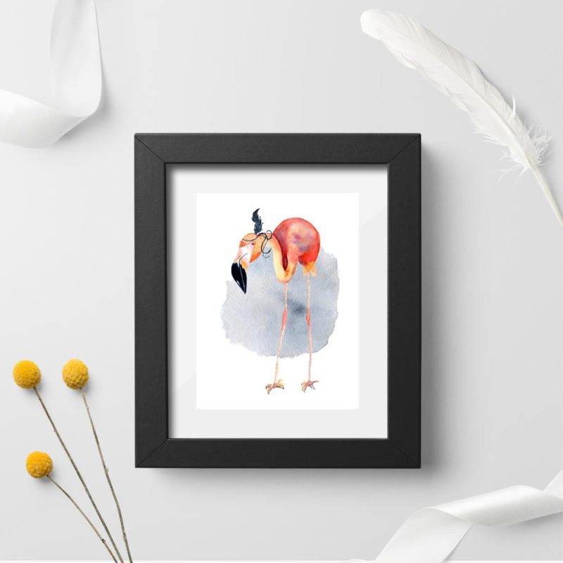 plakat flaming plakat z motywem flaminga