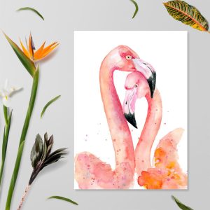 Plakaty z flamingami