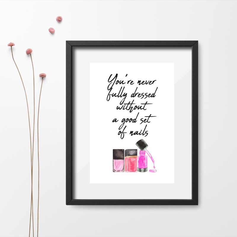 plakat napis dla kosmetyczki plakat dla kosmetyczek