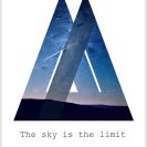 motywacyjny plakat na ścianę - The sky is the limit