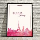 Modny plakat do salonu - Paryż
