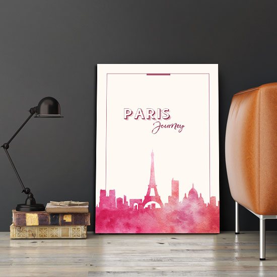 Paryż - plakat w ramie do salonu