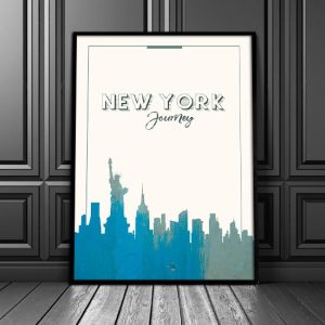 plakat w ramie z motywem Nowego Jorku