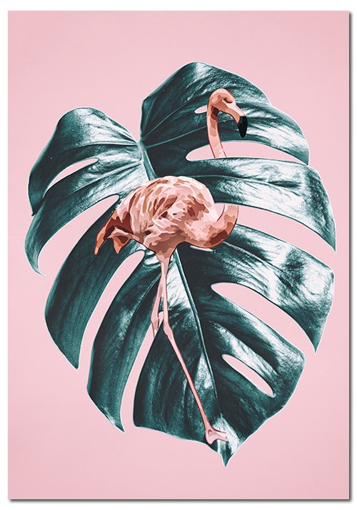 plakaty z flamingierm