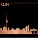 krajobraz na miedzianym plakacie z Berlinem