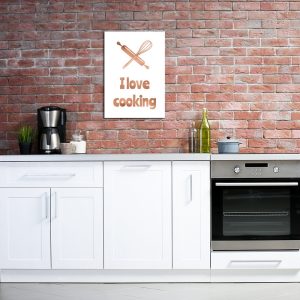 mierdziany plakat z napisem o gotowaniu