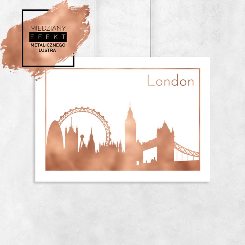 Plakat z efektem lustra londyn