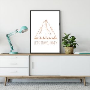 plakat podróże góry