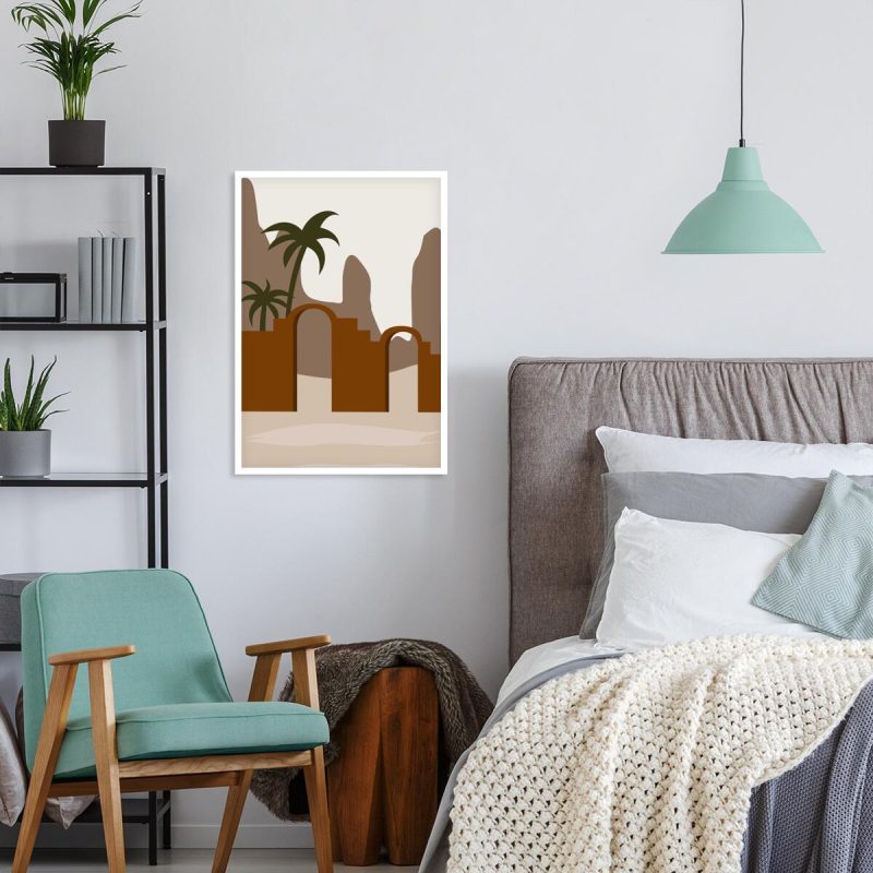 Abstrakcyjny krajobraz – Plakat do jadalni Abstrakcyjny krajobraz - Plakat do jadalni