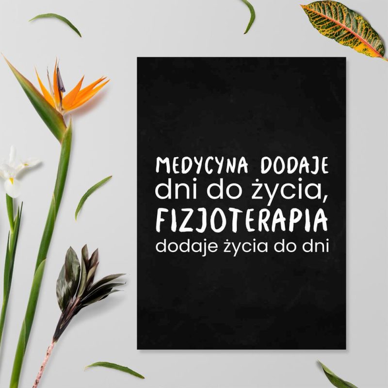 Plakat o fizjoterapii – Fizjoterapia dodaje życia do dni Plakat o fizjoterapii - Fizjoterapia dodaje życia do dni