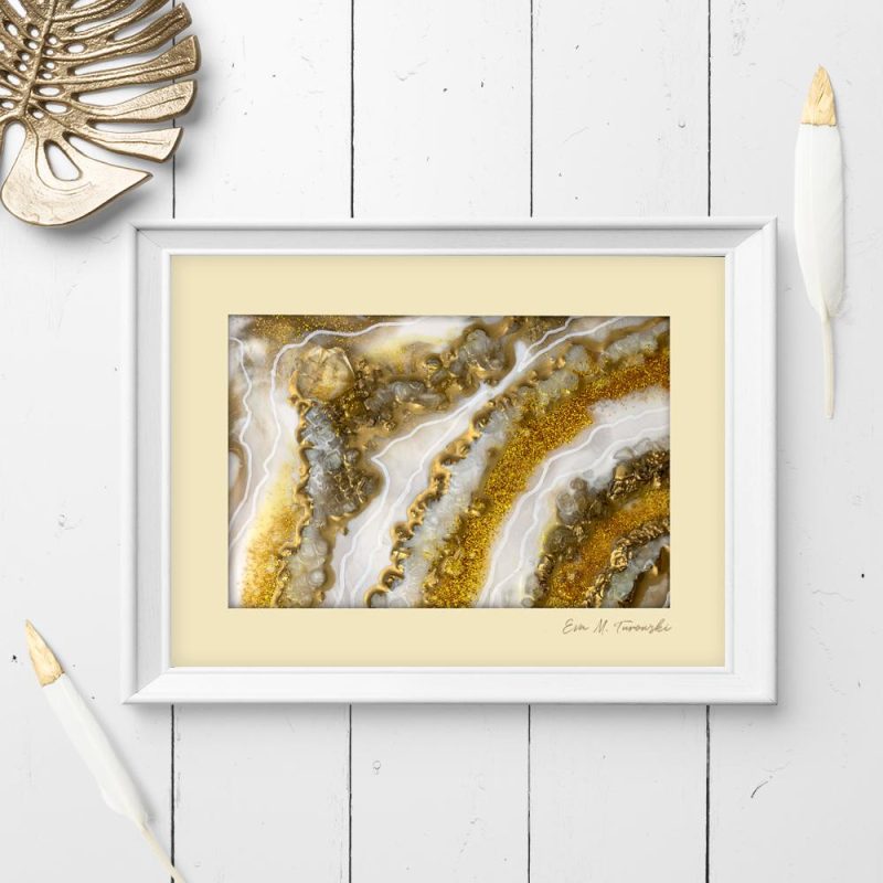 plakat geode art plakat resin art