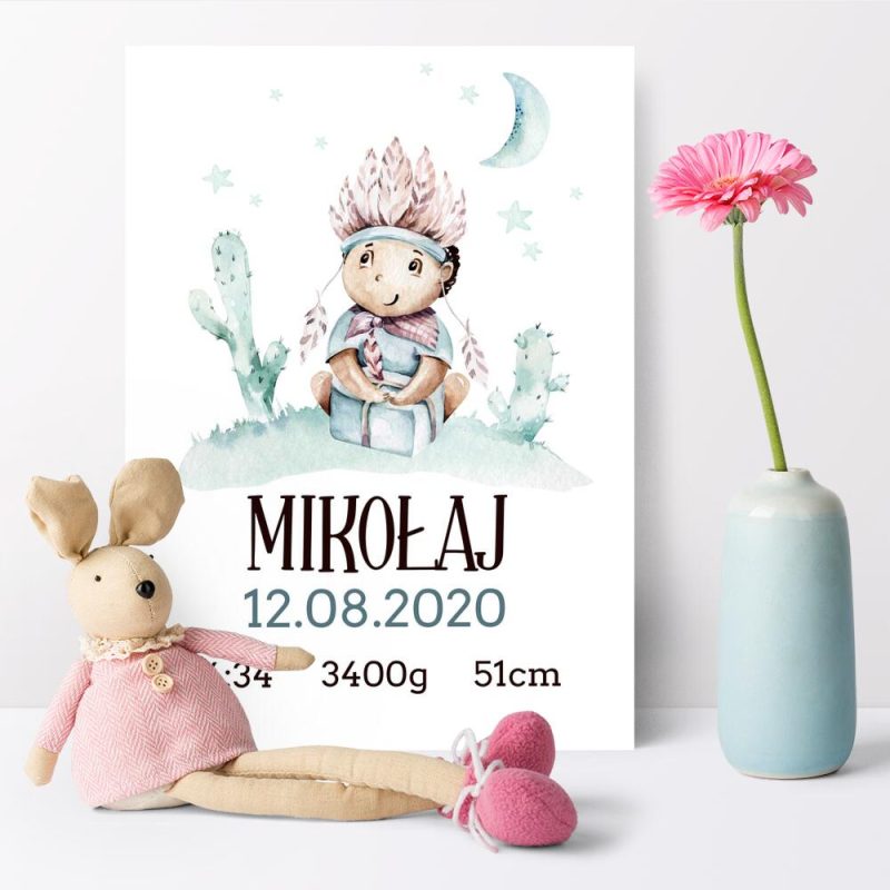 Bajowy plakat – metryczka dla dzieci Bajowy plakat - metryczka dla dzieci