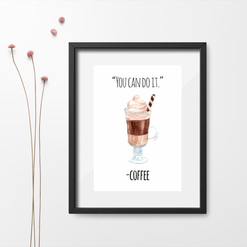 plakat motywacyjny i kawa po angielsku plakat motywacyjny i kawa po angielsku