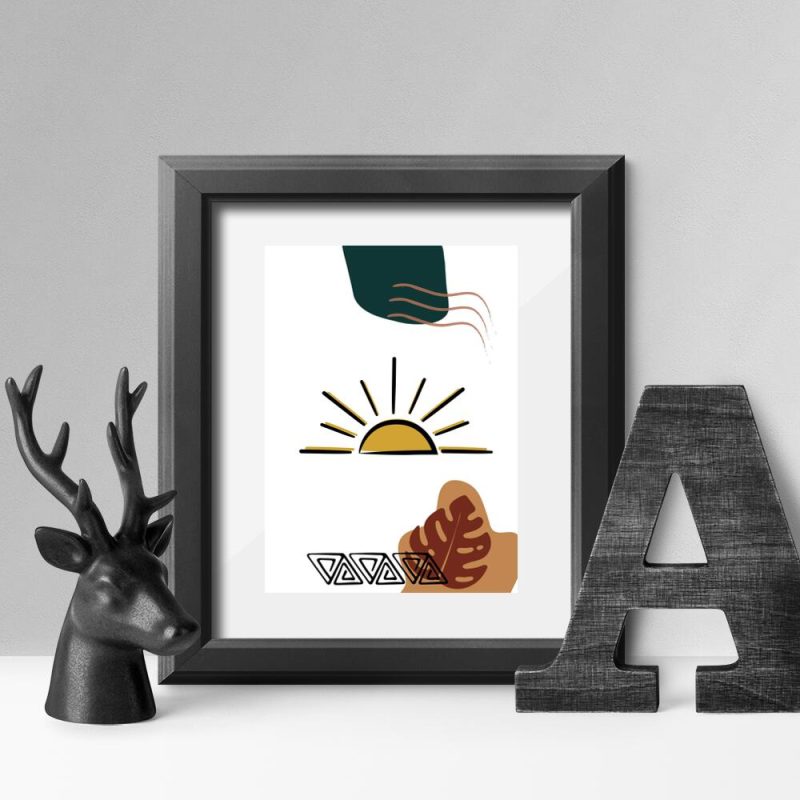 Plakat do poczekalni z motywem słoneczka Plakat do poczekalni z motywem słoneczka