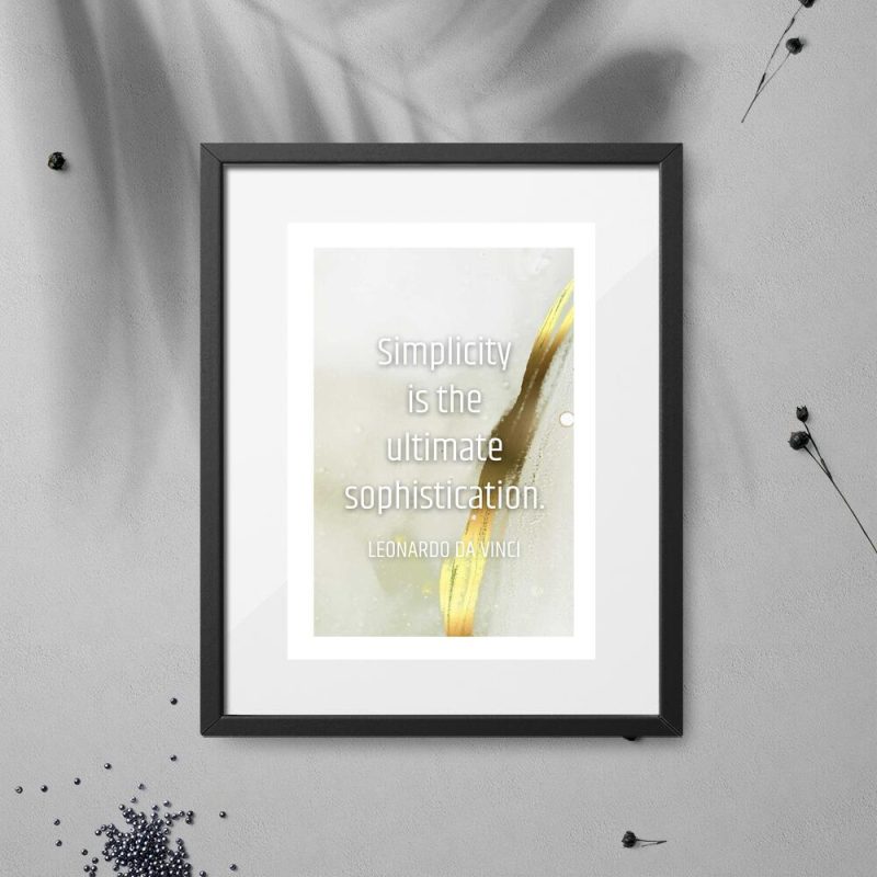 Plakat z motywem życiowej maksymy Plakat z motywem życiowej maksymy