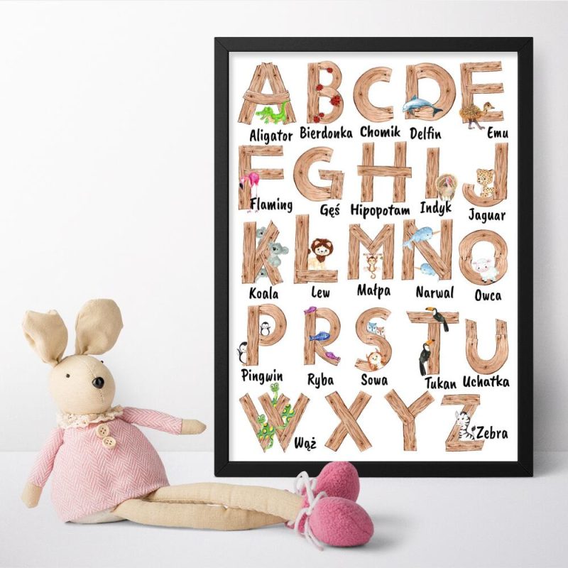 Plakat dla chłopca - Alfabet